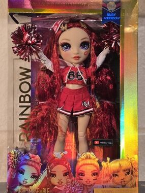 Rainbow Ruby Anderson Red Cheerleader Doll